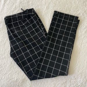 Amanda + Chelsea Windowpane Print Dress Pants
